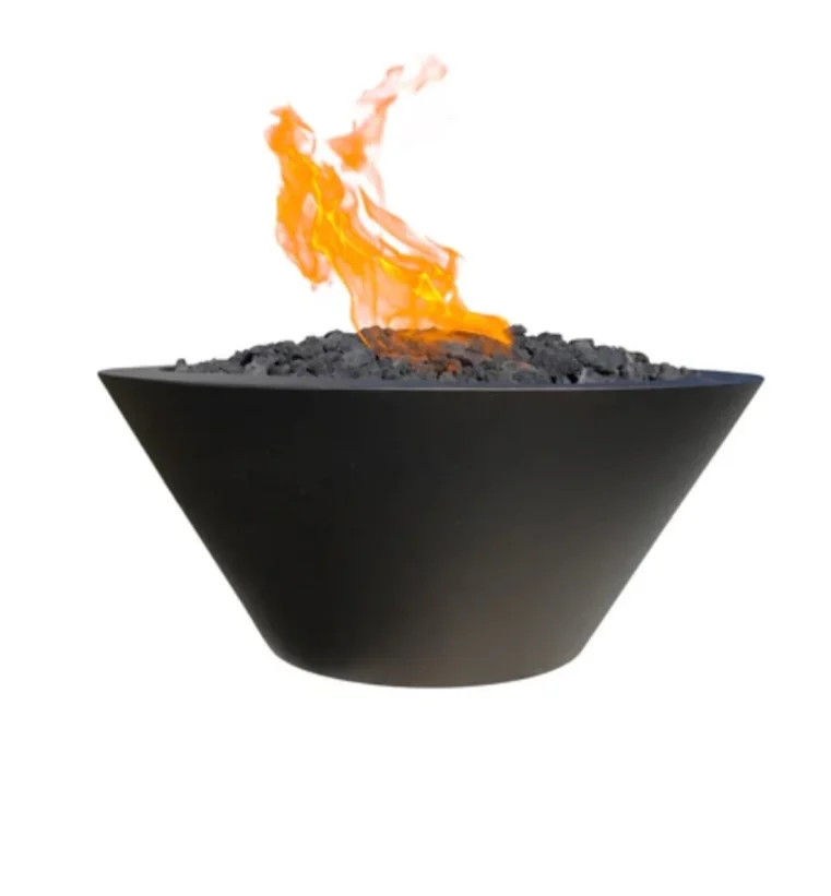 24” Round Stainless Steel Fire Bowl Fire Only