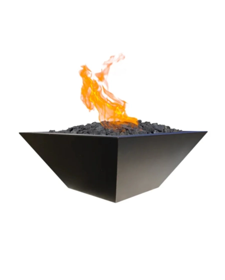 30” Square Stainless Steel Fire Bowl Fire Only